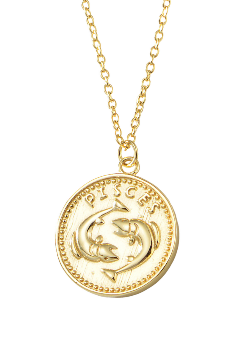 Horoscope Token - 14k Gold Vermeli