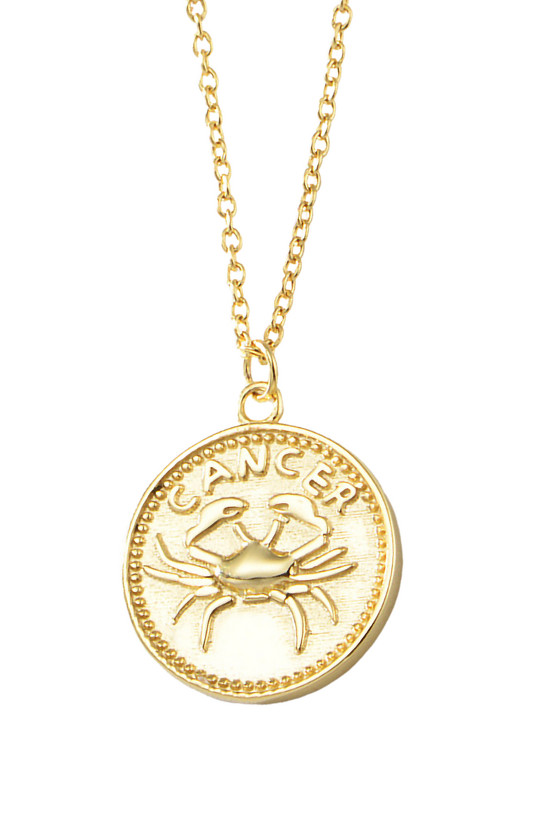 Horoscope Token - 14k Gold Vermeli