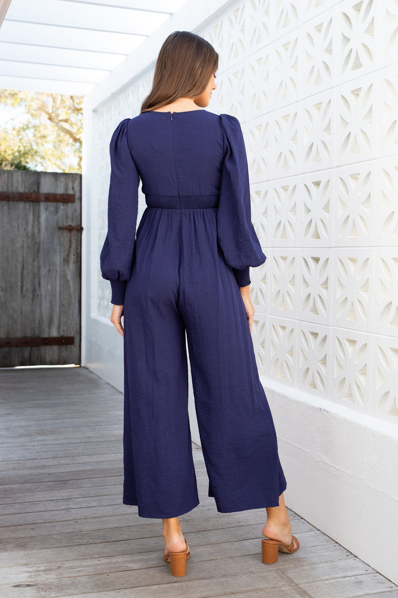 The Seraphina Jumpsuit - Navy