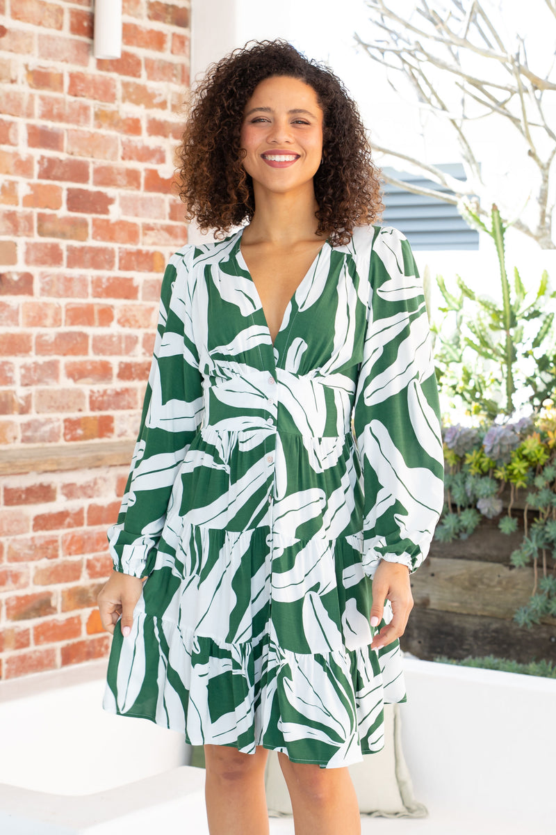 The Finley Dress - Palm Paradise