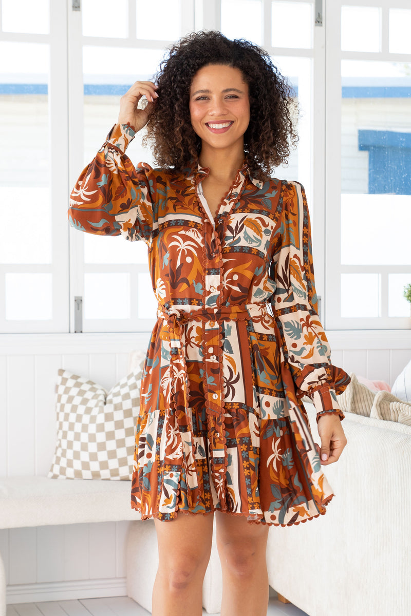 The Luella Dress - Cocoa Cabana