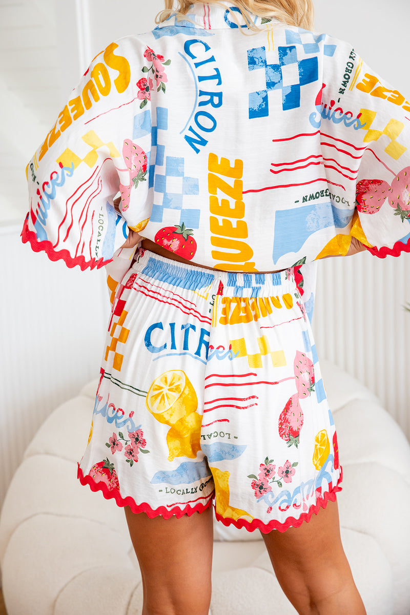 The Leta Shorts - Citrus Splash