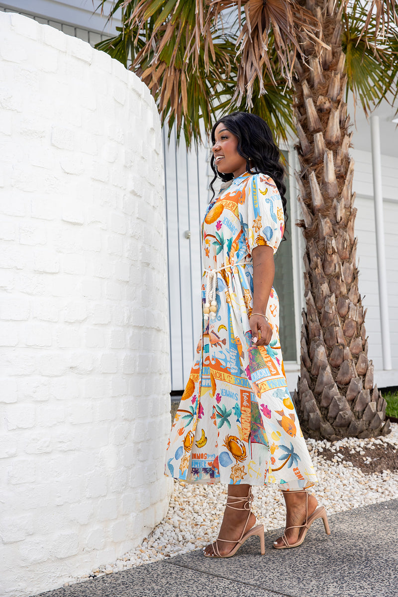 The Aurelia Dress - Beachy Bliss