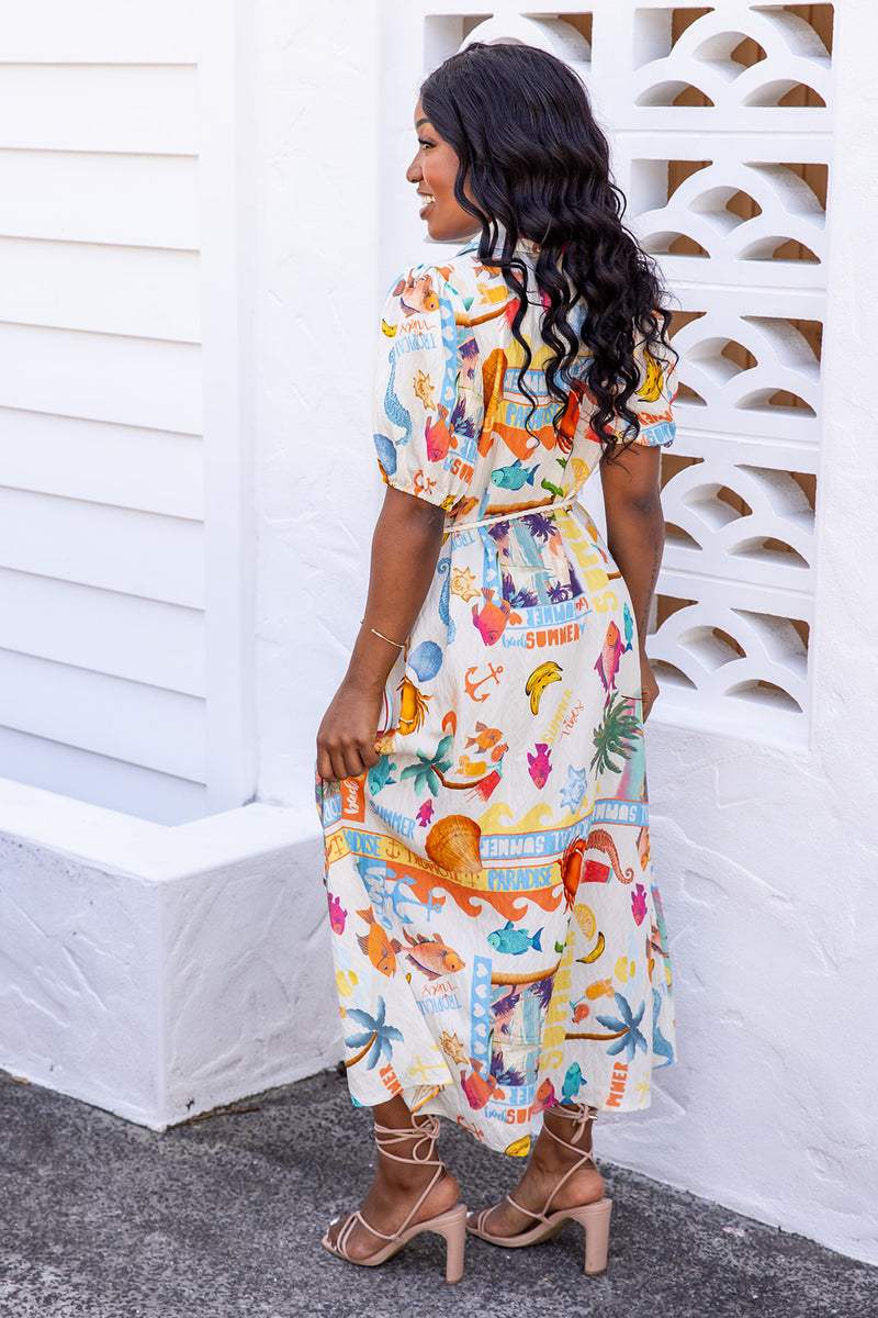 The Aurelia Dress - Beachy Bliss