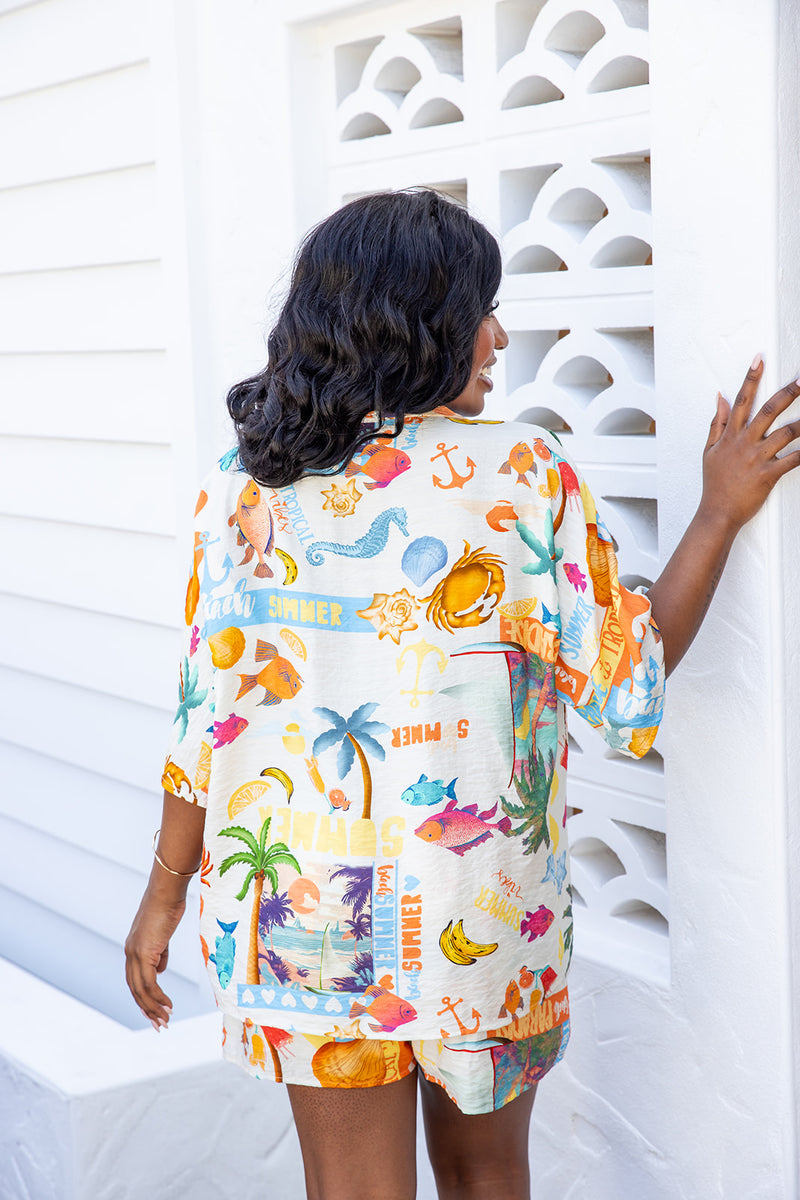 The Leta Shirt - Beachy Bliss