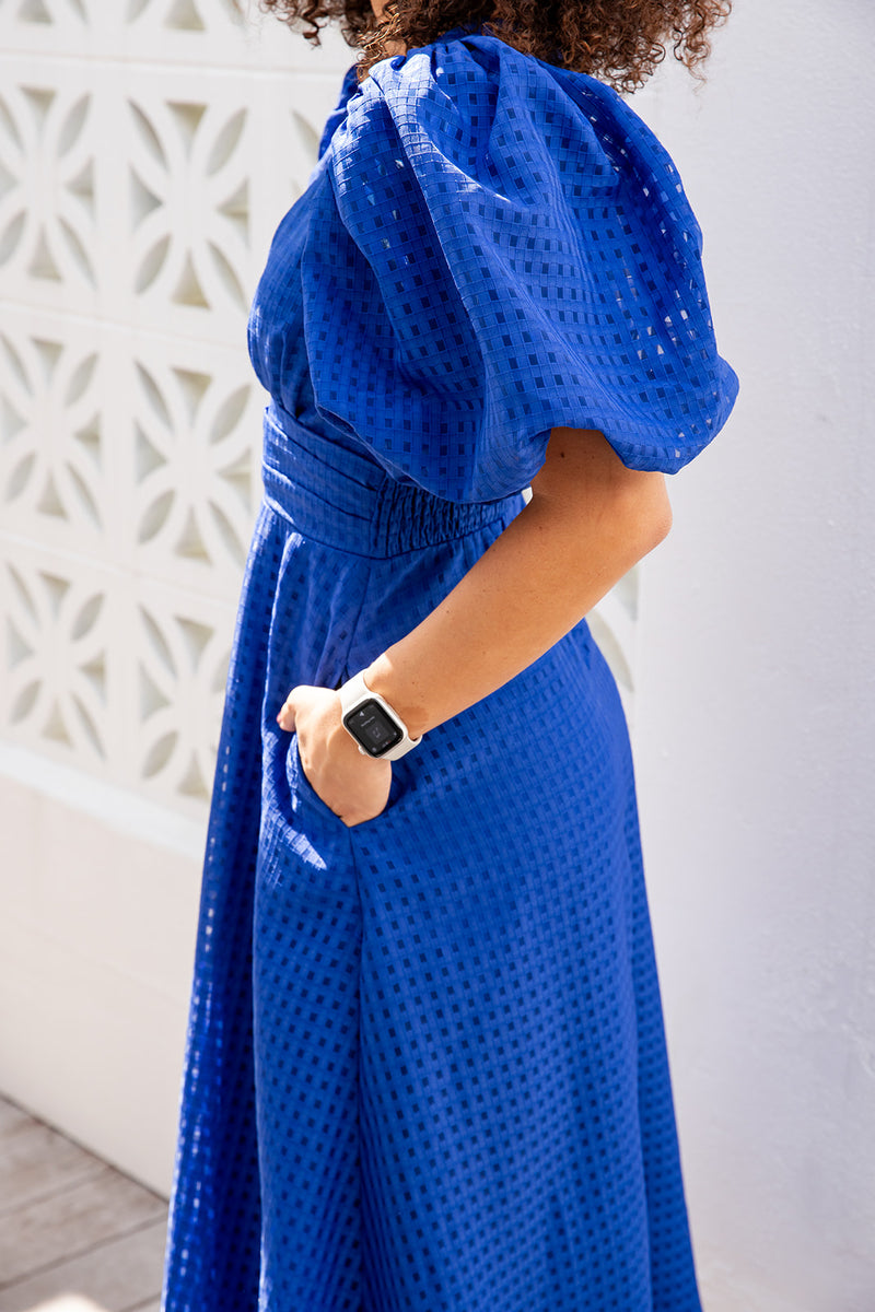 The Addison Dress - Dazzling Blue