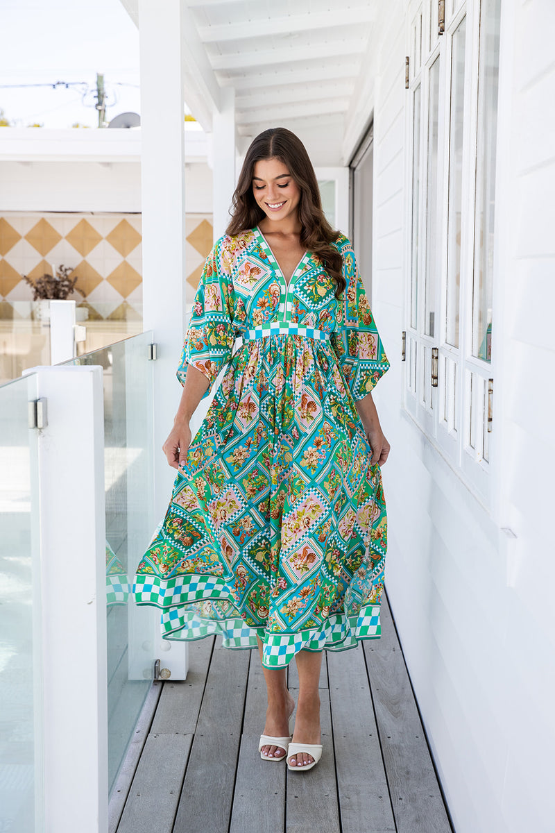 The Mauley Dress - Spanish Green