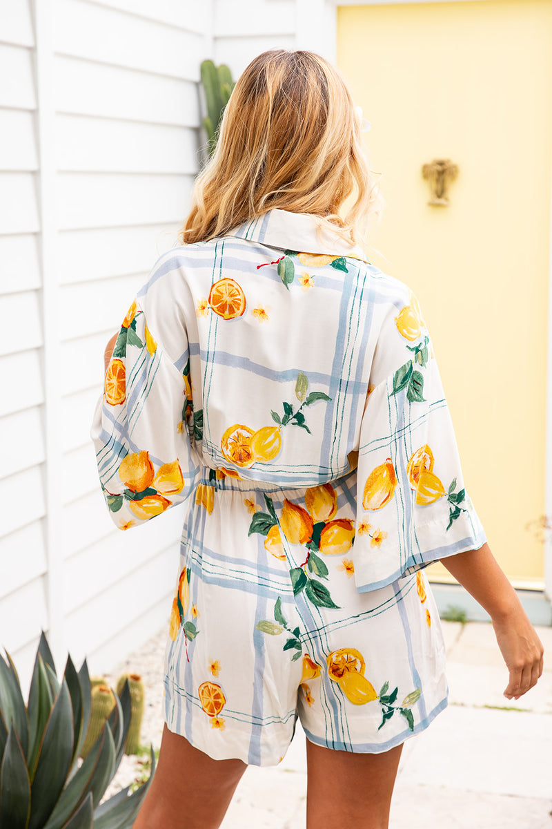 The Zaya Playsuit - Sweet Lemon