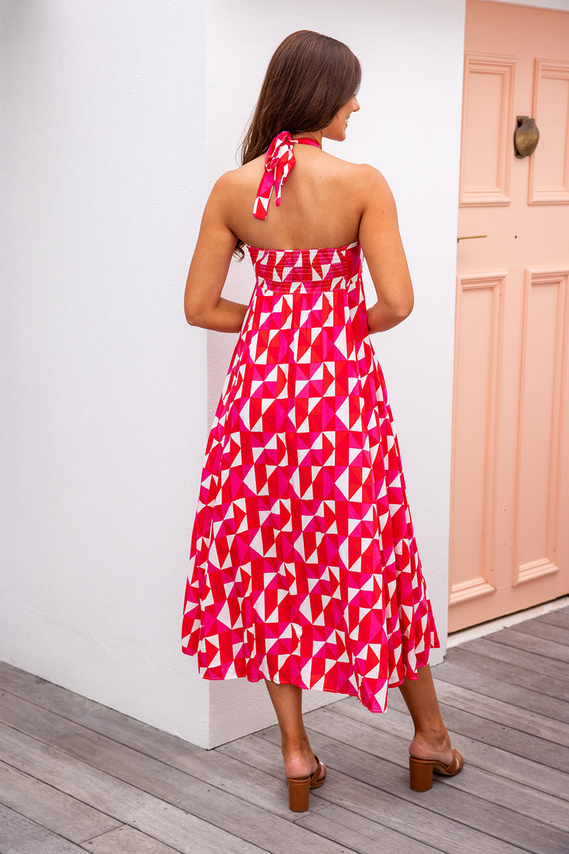 The Nyla Dress - Pink Disco