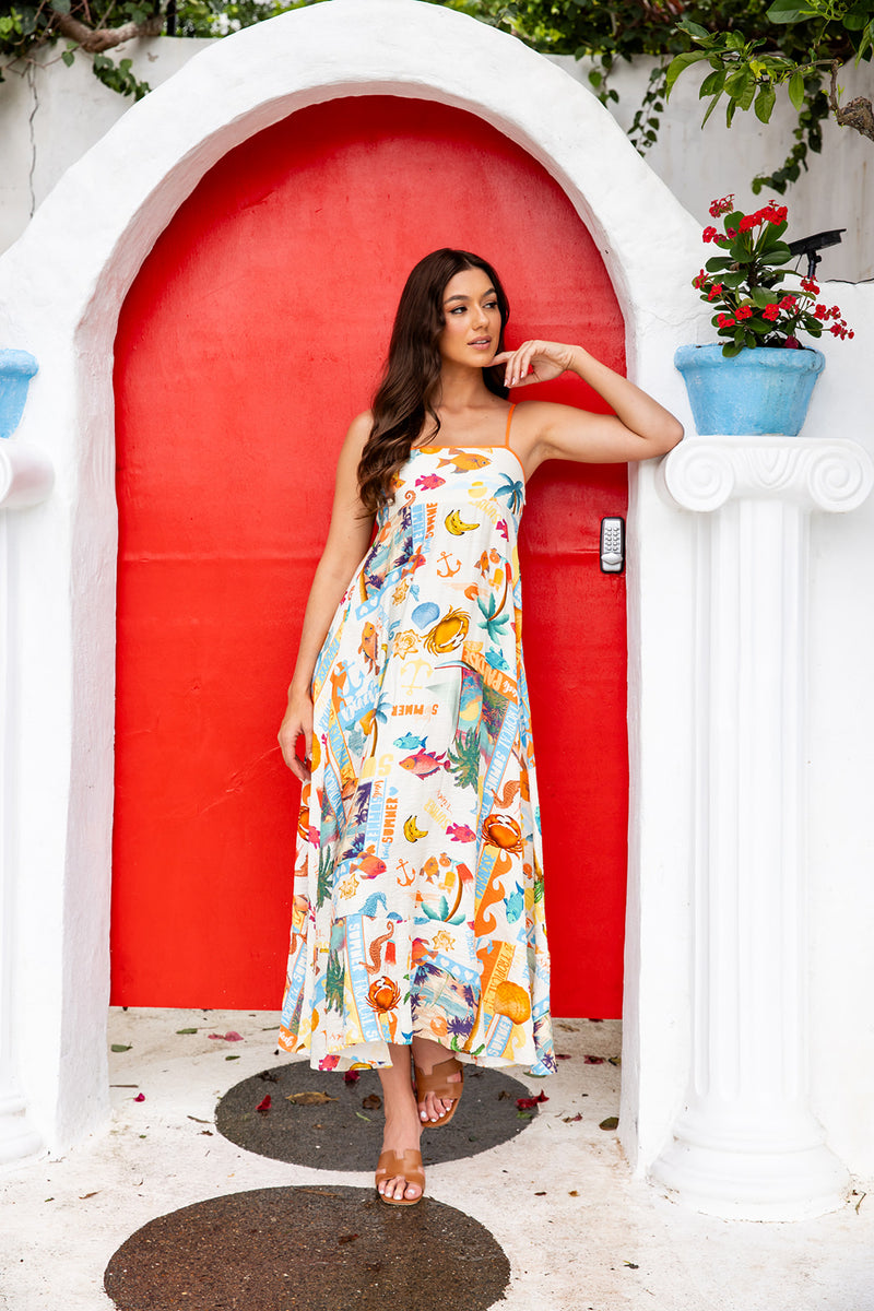 The Cosima Dress - Beachy Bliss