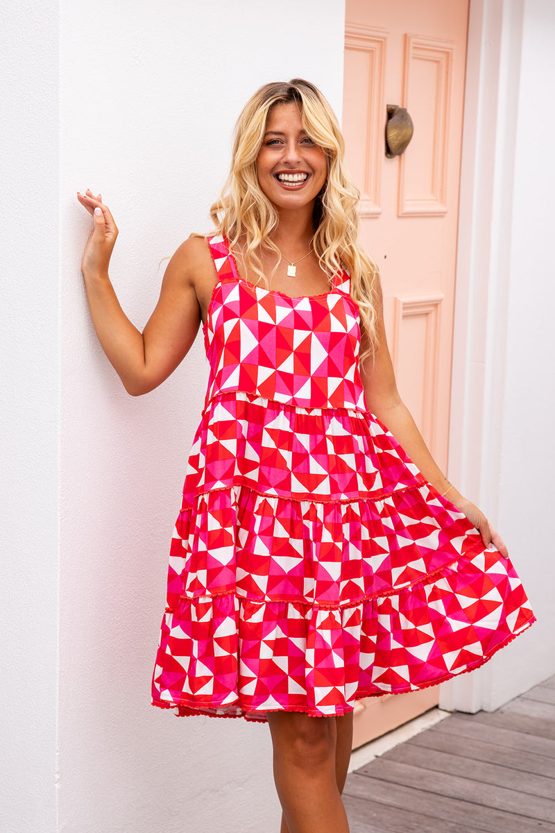 The Gigi Dress - Pink Disco