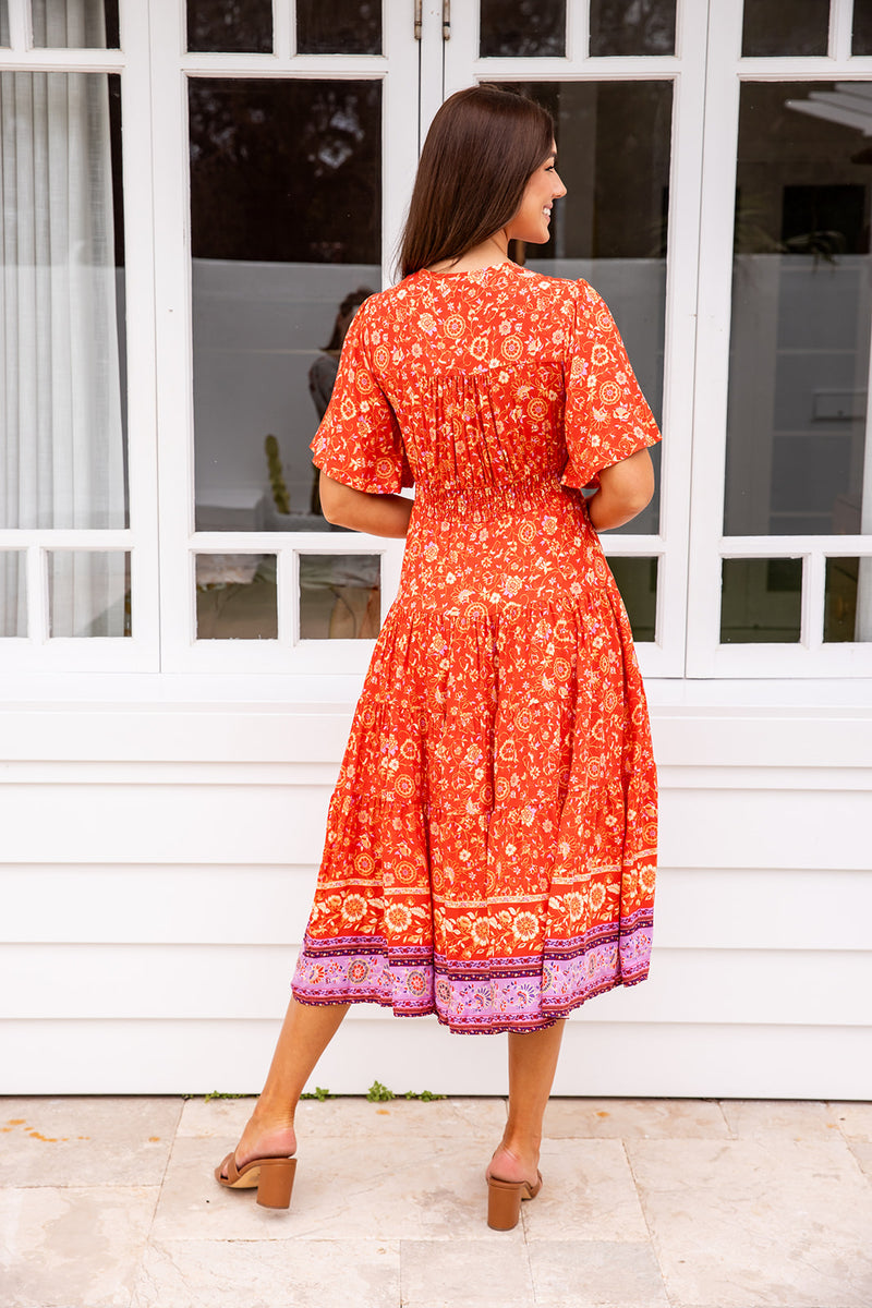 The Sienna Dress - Sweet Tangerine