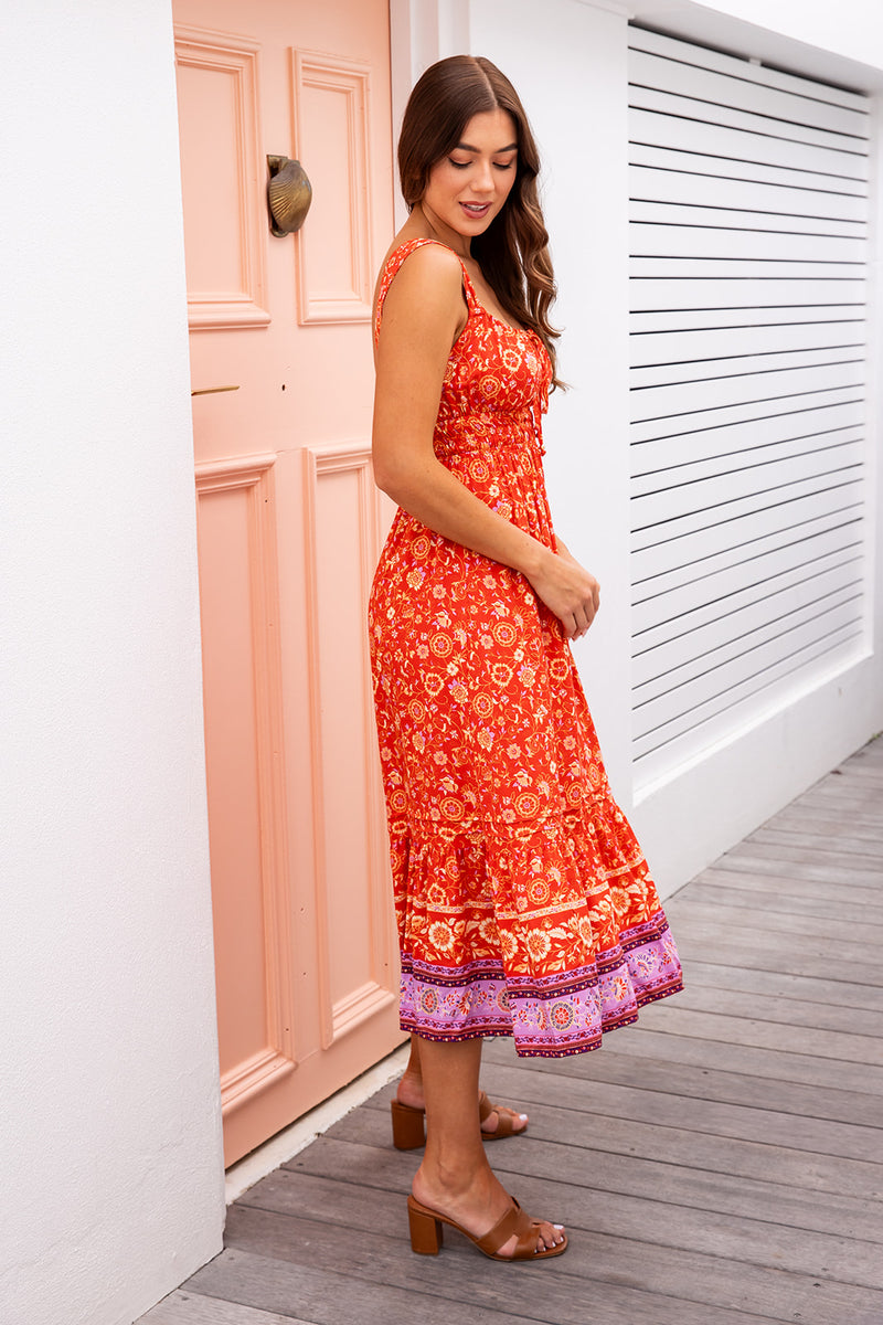 The Nellie Dress - Sweet Tangerine