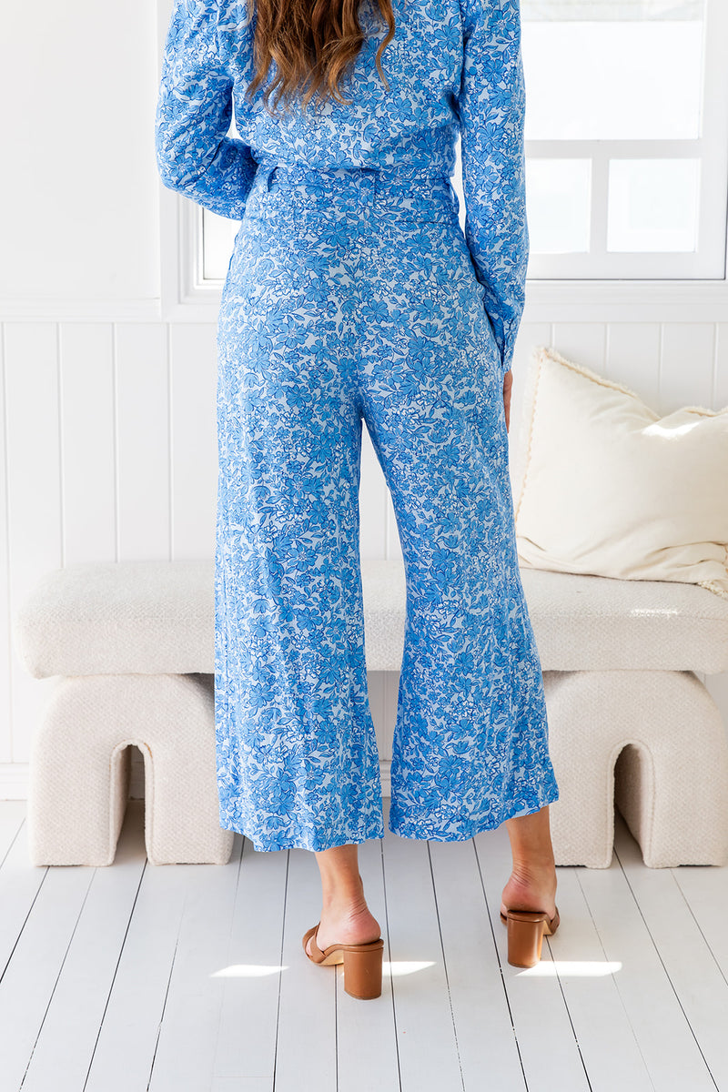 The Delvina Pants - Blue Orchard