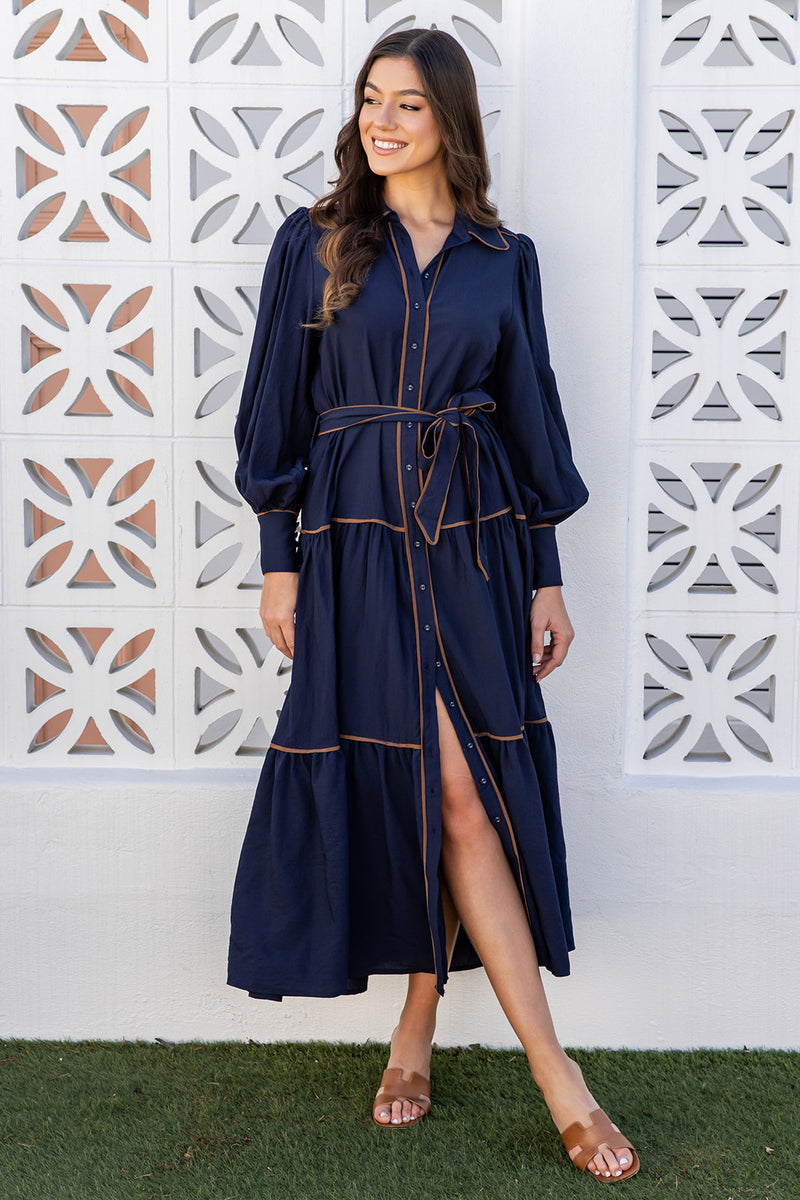 The Catiana Dress - Navy