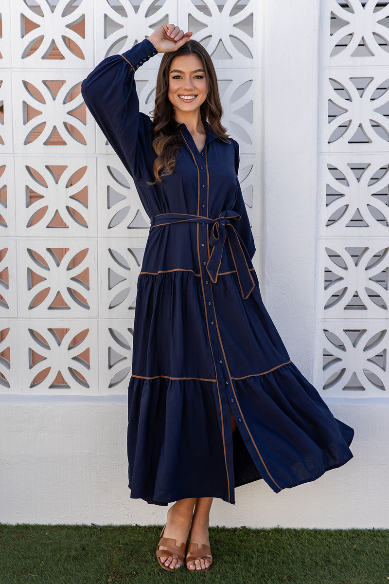 The Catiana Dress - Navy