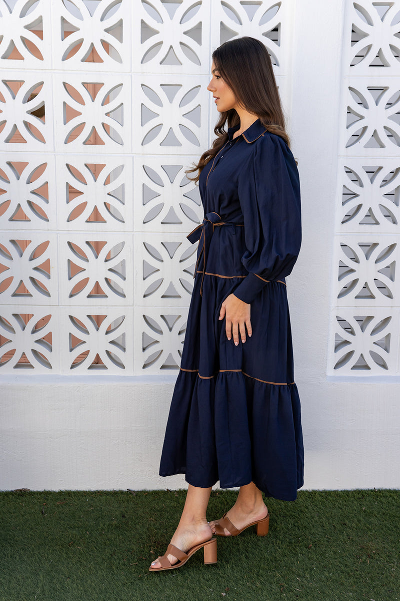 The Catiana Dress - Navy