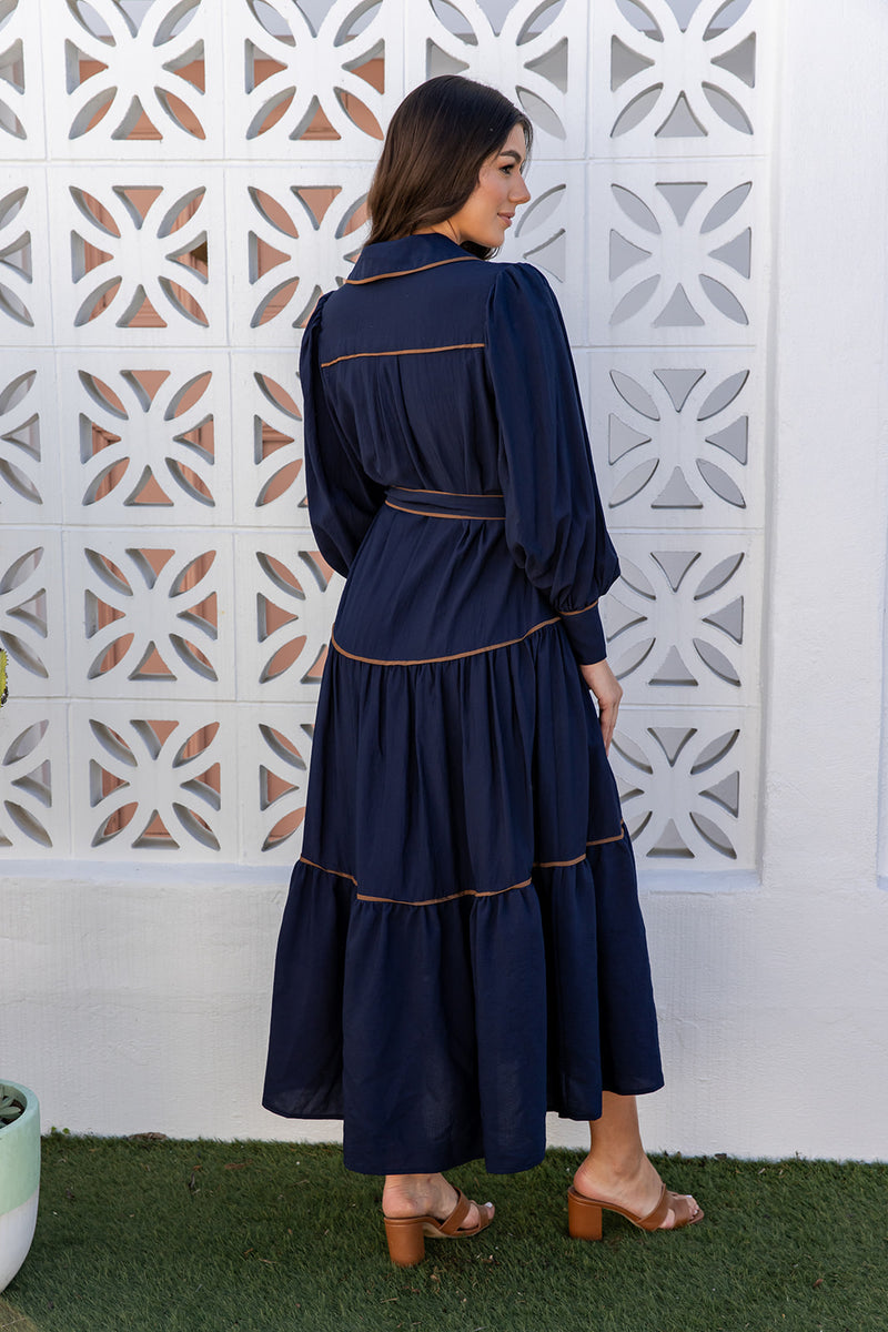 The Catiana Dress - Navy