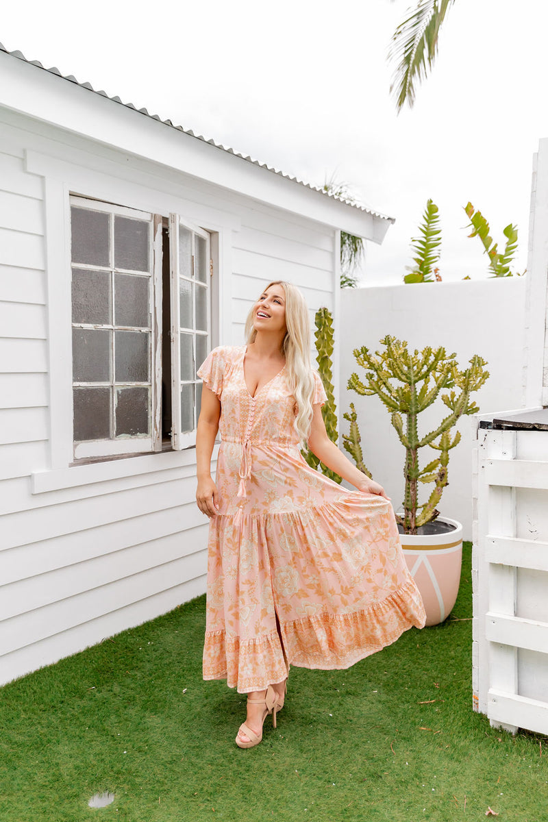 The Ember Dress - Tropical Peach